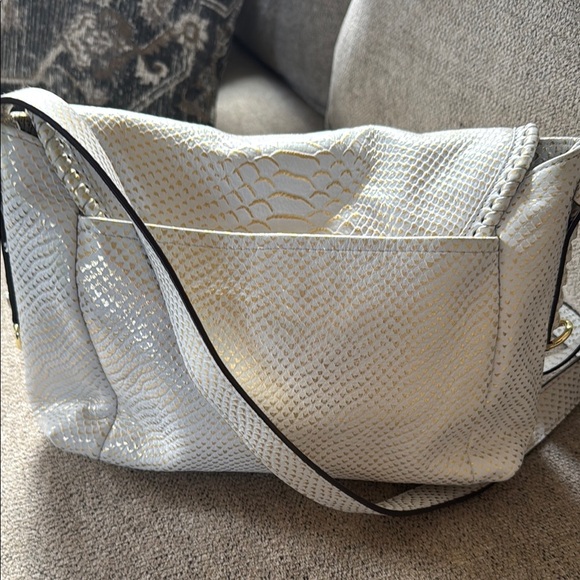 Aimee Kestenberg Silver Crossbody Bag with Chain Detail - Picture 2 of 7